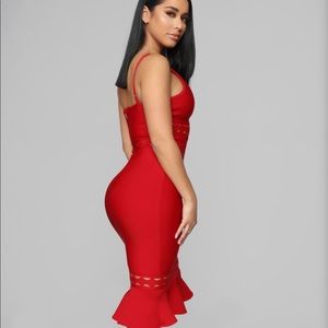NEW Red Bandage Dress